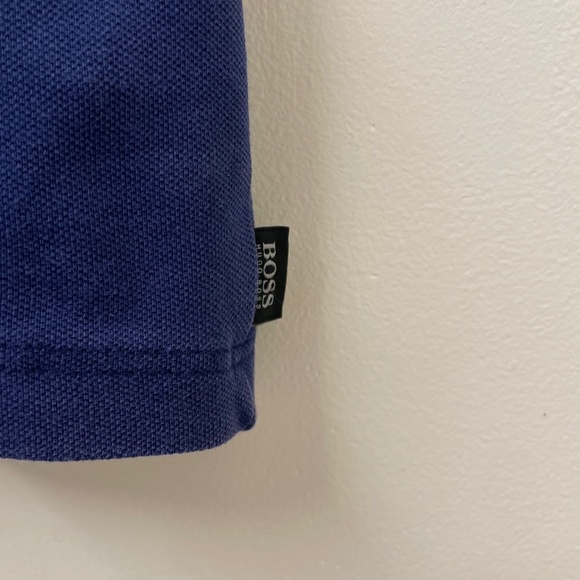 Hugo Boss Men's Blue Slim Fit 98% Cotton Short Sleeve Polo 100% Cotton Size M - Picture 6 of 11